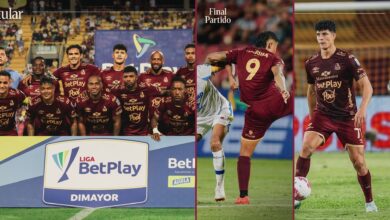 Jugadores de Deportes Tolima en el partido contra Deportivo Pasto en el estadio Manuel Murillo Toro, fecha 16 Liga BetPlay 2026-II
